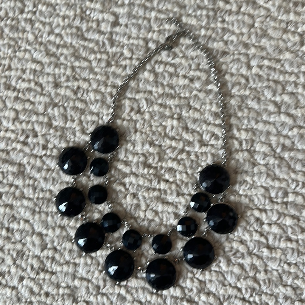 Black Adjustable Statement Necklace